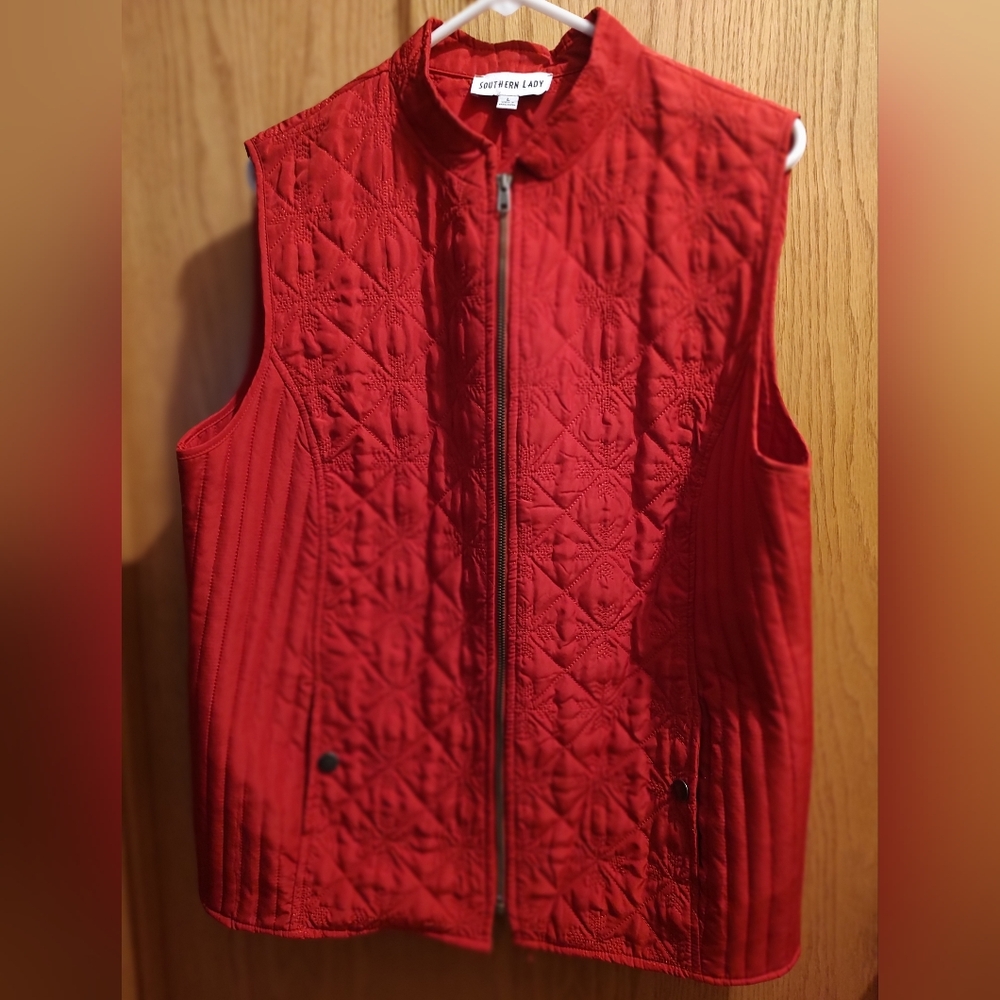 Women's red vest